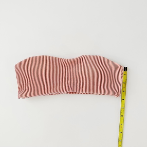 Envya Ribbed Bandeau Swim Top - Picture 2 of 7